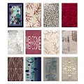 Square Rugs With Various Patterns Different Colors And Decorative Designs For Home