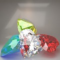 Diamond Love Heart Shape Diamond Jewelry Gem Treasure Mineral 3d model