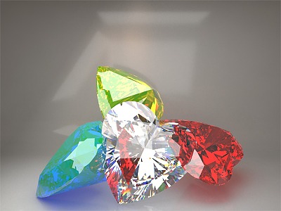 Diamond Love Heart Shape Diamond Jewelry Gem Treasure Mineral 3d model