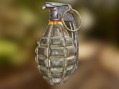 Modern Grenade 3d model Modern Grenade 3d model