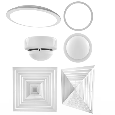 Modern Round And Square Ceiling Lights With Simple Design For Home 3d model