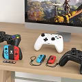 Modern gamepad console display 3d model