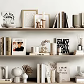 Quiet Ornaments Combination Ornaments Combination Ornaments Books Pottery Pot Utensils 3d model