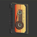 Vintage Cassette Tapes Featuring Three Different Colorful Retro Design Styles