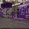 Purple Themed Photo Check-in Spot With Beauty Worthlove Archway And Decorative Displays