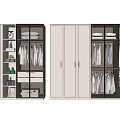 Modern Wardrobe Design With Hanging Clothes Folded Sections And Storage Space
