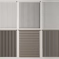 Various Modern Window Blinds With Different Color Options And Design Styles 3d model
