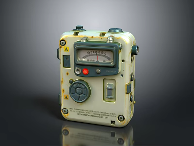 Professional Industrial Electronic Ohmmeter Measurement Tool With Dial Knob And Button 3d model