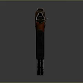 Classic AK-47 Rifle With Wooden Stock Metal Barrel And Black Magazine Design
