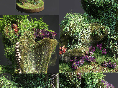 Modern ornaments desktop micro landscape rockery model