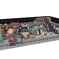 Colorful Indoor Playground Equipment With Carousel Slide Play Area And Decorations
