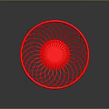 Red Woven Lattice Mesh Basket for Daily Fruit Storage as Household Item