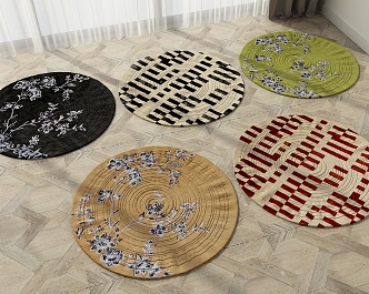 Round carpet 3d model