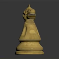 Decorative Wooden Chess Knight Piece for Board Game Entertainment Tabletop