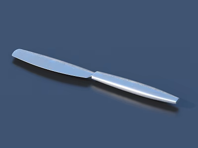 Modern Stainless Steel Butter Knife With Smooth Blade And Ergonomic Handle 3d model