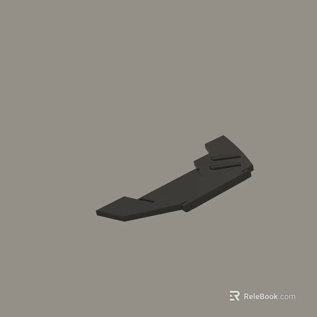 High Quality Black Commercial Equipment Component With Structured Design And Durable Build Features 3d model