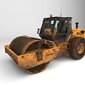 JCB Yellow Heavy Duty Road Roller With Cab And Large Drum For Construction
