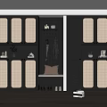 Modern Luxury Shoe Cabinet With Gray Cabinet Rattan Door Bench And Clothing Rack