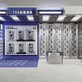 Modern Digital Store Interior With Electronic Products Display Shelves And Bright Lighting 3d model