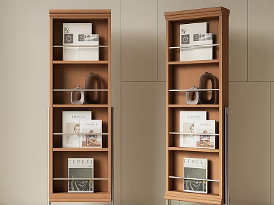 Modern Bookshelf Decorative Rack Storage Rack Display Rack Book 3d model