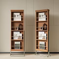 Modern Bookshelf Decorative Rack Storage Rack Display Rack Book 3d model