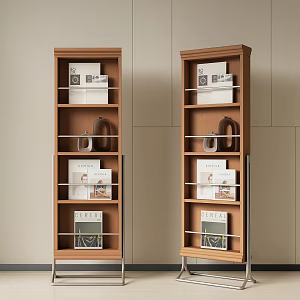Modern Bookshelf Decorative Rack Storage Rack Display Rack Book 3d model