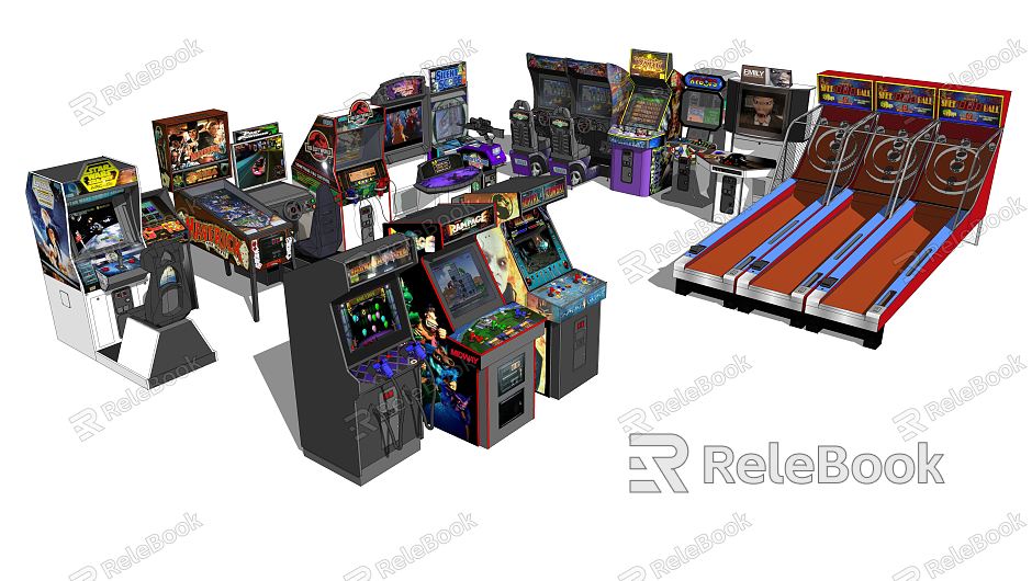 Modern game machine rocking handle game machine model