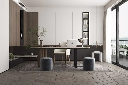 Modern study 3d model