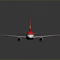 Red Avianca Airplane Model Showcasing Aerospace Space Exploration Design Features