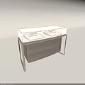 Modern Jewelry Display Case With Transparent Glass Top Wooden Cabinet And Metal Frame