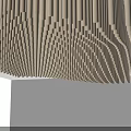 Modern Golden Strips Ceiling Design With Stylish Decorative Pattern For Interior