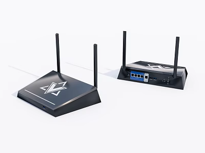 Smart Kitchen Appliances Wireless Connectivity Devices With Antennas And Ports 3d model