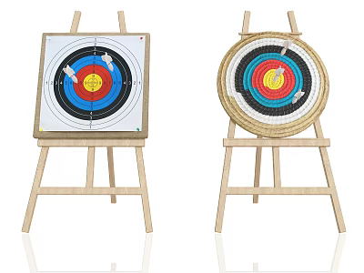 Target Dart Target Frisbee Modern Dart Frisbee Bull's Eye Dart Board Arrow Target Gun Target Target 3d model
