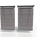 Two Modern Gray Window Blinds Furniture For Home Interior Design