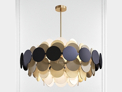 Doria leuchten hanging lamp chandelier round chandelier art chandelier creative chandelier lamp decoration 3d model