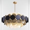 Doria leuchten hanging lamp chandelier round chandelier art chandelier creative chandelier lamp decoration 3d model