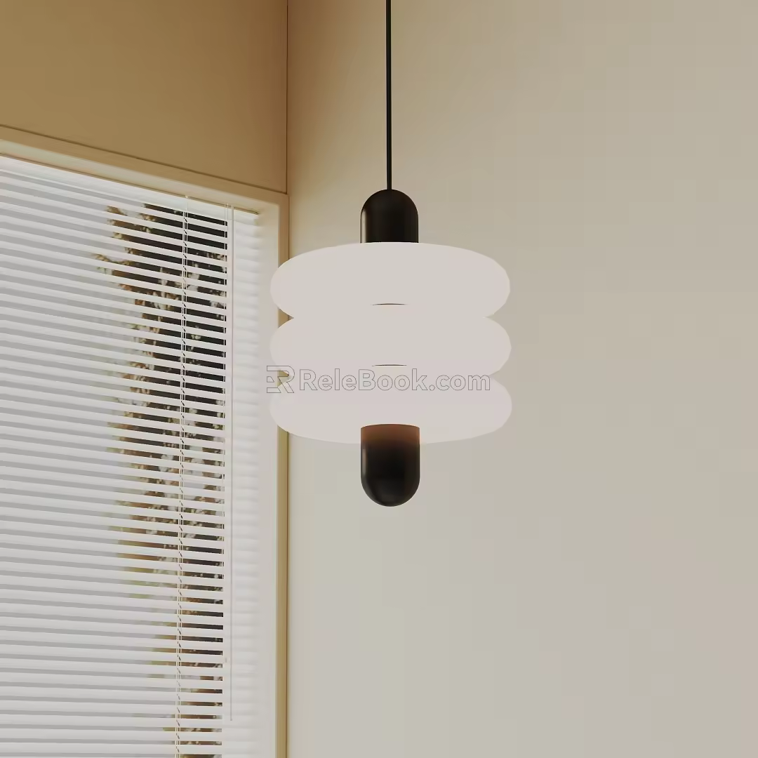 Modern chandelier 3d model