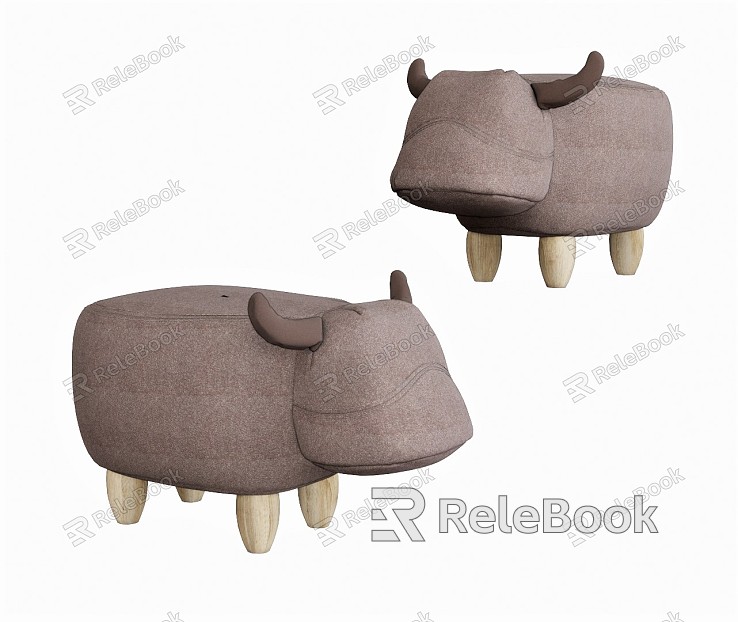 Modern Sofa Stool Children's Stool Mavericks Sofa Stool Low Stool model