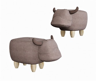 Modern Sofa Stool Children's Stool Mavericks Sofa Stool Low Stool 3d model