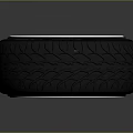 Stylish Car Parts With Gold Wheel Rim And High Performance Tire