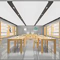 Modern Mobile Phone Store Apple Experience Store Digital Store Mobile Phone Accessories Store Display Cabinet Zhongdao Display Desk 3d model