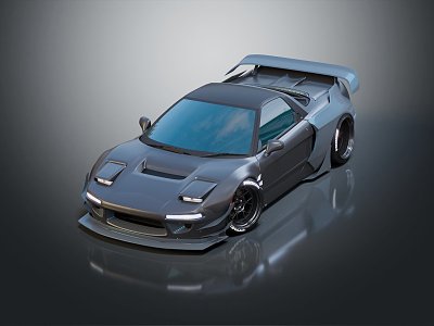 Modern sports car 3d model