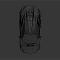 Black Sports Car With Sleek Aerodynamic Design And Orange Exterior Accents