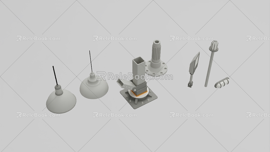 Industrial Style Lamps Modeling 680 3d model