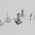 Industrial Style Lamps Modeling 680 3d model