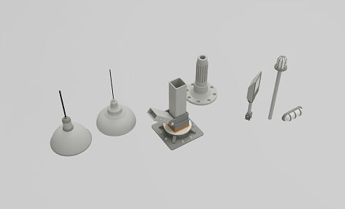 Industrial Style Lamps Modeling 680 3d model