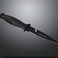 CONDOR Outdoor Survival Knife With Black Gray Handle And Serrated Blade