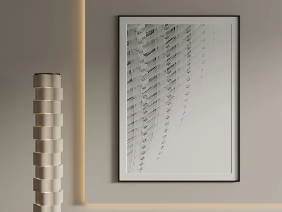 modern decorative painting 3d model