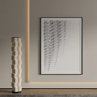 modern decorative painting 3d model