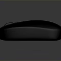 Black Wireless Computer Mouse With Smooth Surface And Scroll Wheel